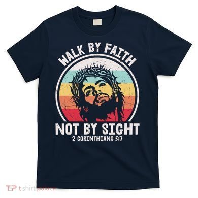 Sunset Jesus Walk By Faith T-Shirt