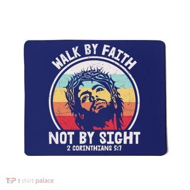 Sunset Jesus Walk By Faith Mousepad