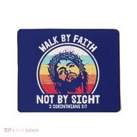 Sunset Jesus Walk By Faith Mousepad thumb 0