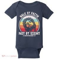 Sunset Jesus Walk By Faith Baby Bodysuit thumb 0