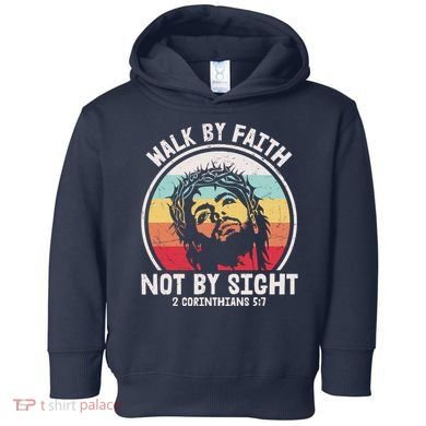Sunset Jesus Walk By Faith Toddler Hoodie