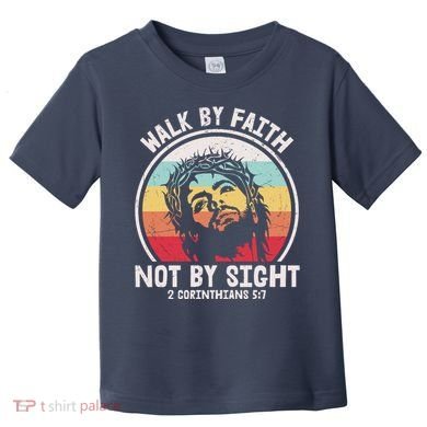 Sunset Jesus Walk By Faith Toddler T-Shirt