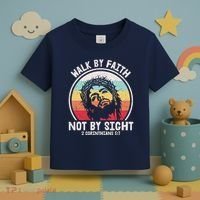 Sunset Jesus Walk By Faith Toddler T-Shirt thumb 3