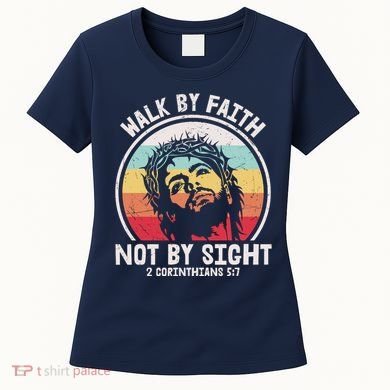 Sunset Jesus Walk By Faith Women's T-Shirt