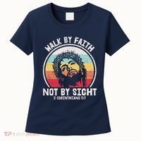 Sunset Jesus Walk By Faith Women's T-Shirt thumb 0