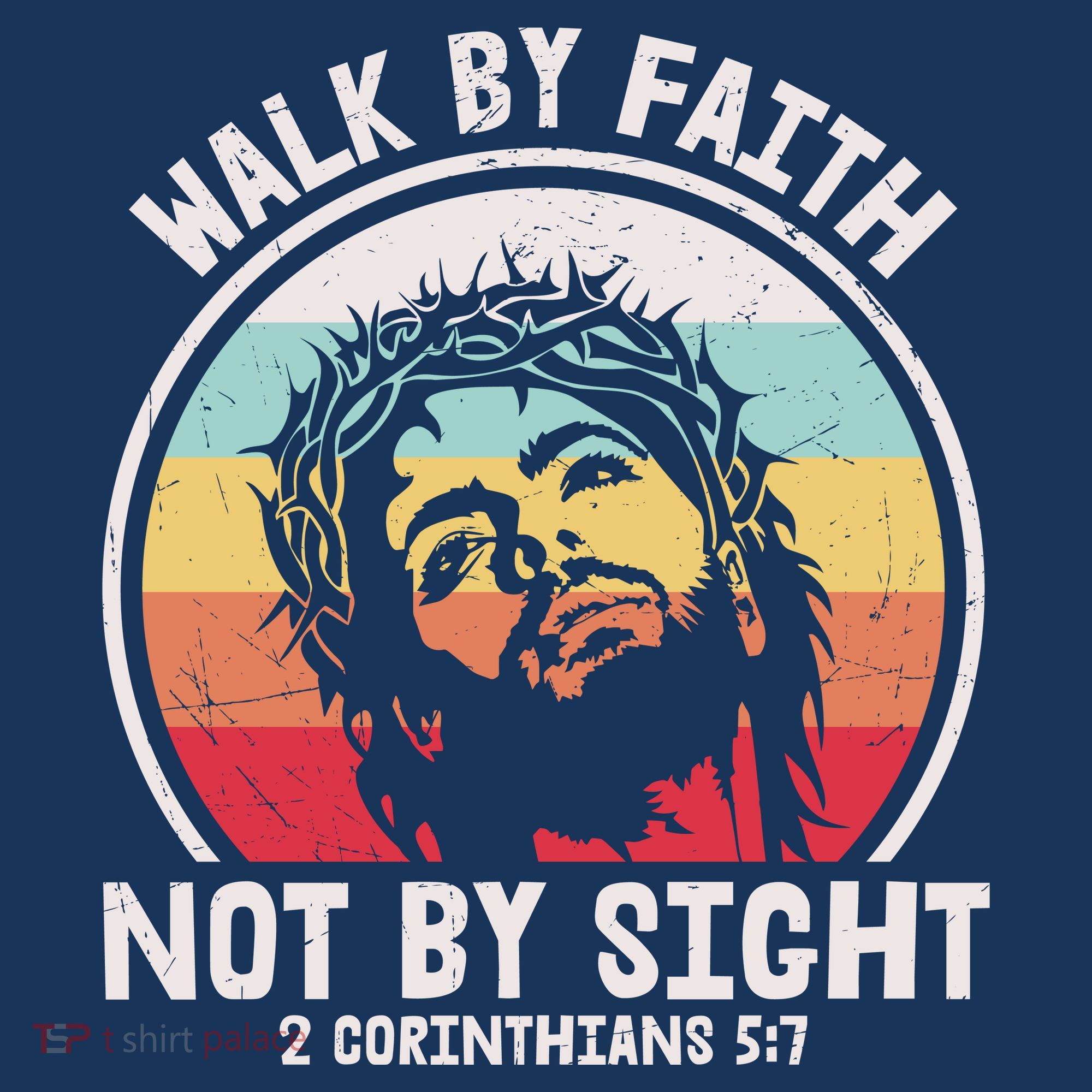 Sunset Jesus Walk By Faith Women's T-Shirt