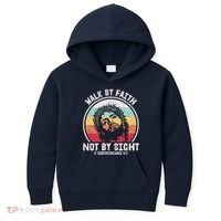 Sunset Jesus Walk By Faith Kids Hoodie thumb 0