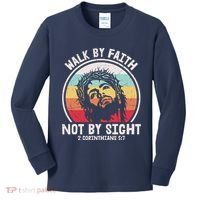 Sunset Jesus Walk By Faith Kids Long Sleeve Shirt thumb 0