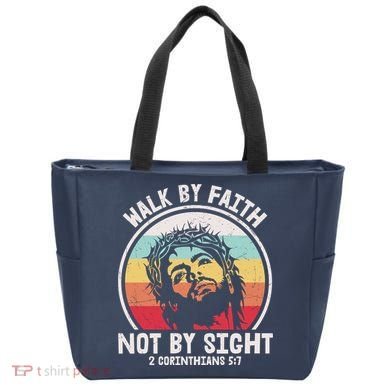 Sunset Jesus Walk By Faith Tote Bag