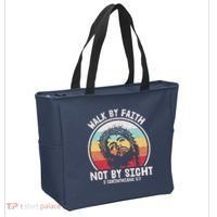Sunset Jesus Walk By Faith Tote Bag thumb 2