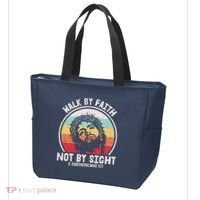 Sunset Jesus Walk By Faith Tote Bag thumb 3