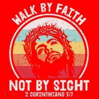 Sunset Jesus Walk By Faith Santa Hat thumb 1