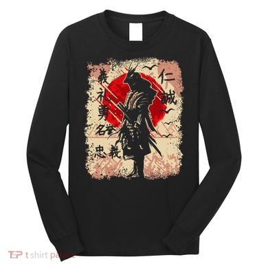 Samurai Japanese Warrior & Bushido Code Swordsman Long Sleeve Shirt