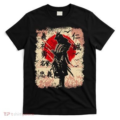 Samurai Japanese Warrior & Bushido Code Swordsman T-Shirt