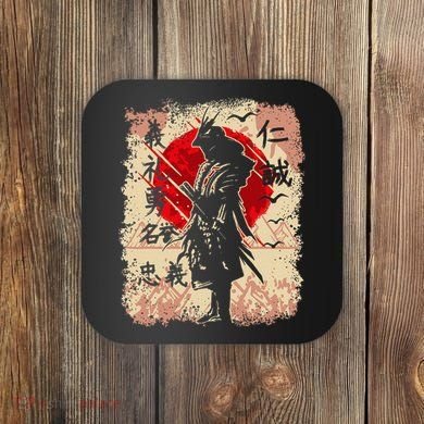 Samurai Japanese Warrior & Bushido Code Swordsman Coaster