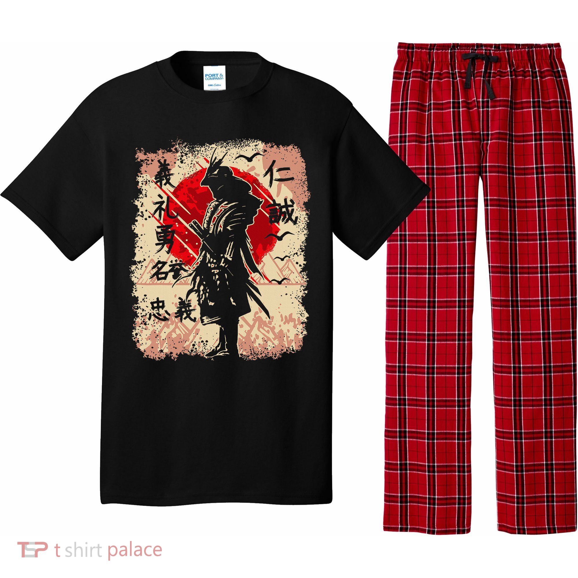 Samurai Japanese Warrior & Bushido Code Swordsman Pajama Set
