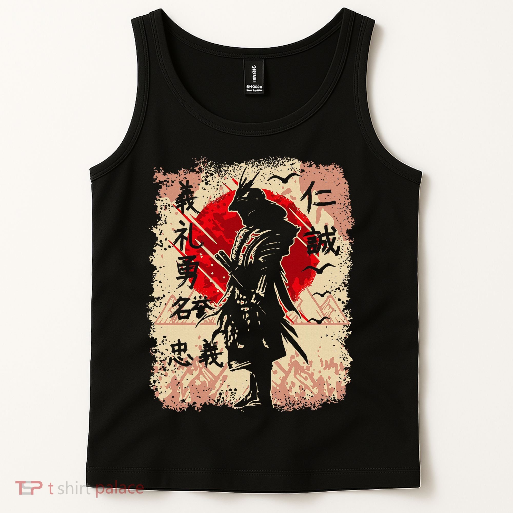 Samurai Japanese Warrior & Bushido Code Swordsman Tank Top