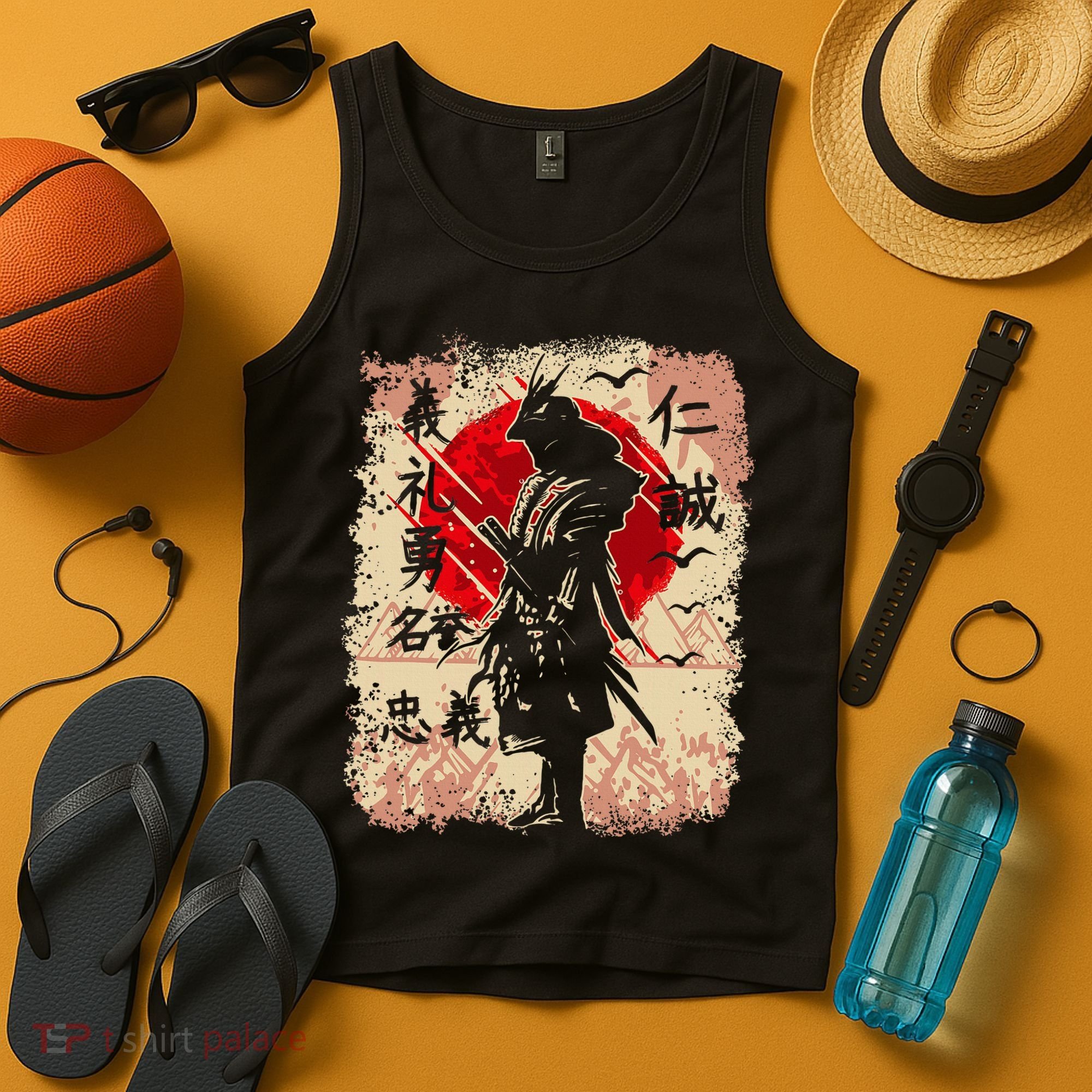 Samurai Japanese Warrior & Bushido Code Swordsman Tank Top