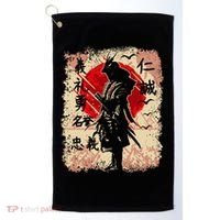Samurai Japanese Warrior & Bushido Code Swordsman Golf Towel thumb 0