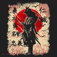 Samurai Japanese Warrior & Bushido Code Swordsman Golf Towel thumb 3