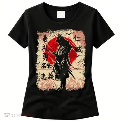 Samurai Japanese Warrior & Bushido Code Swordsman Women's T-Shirt