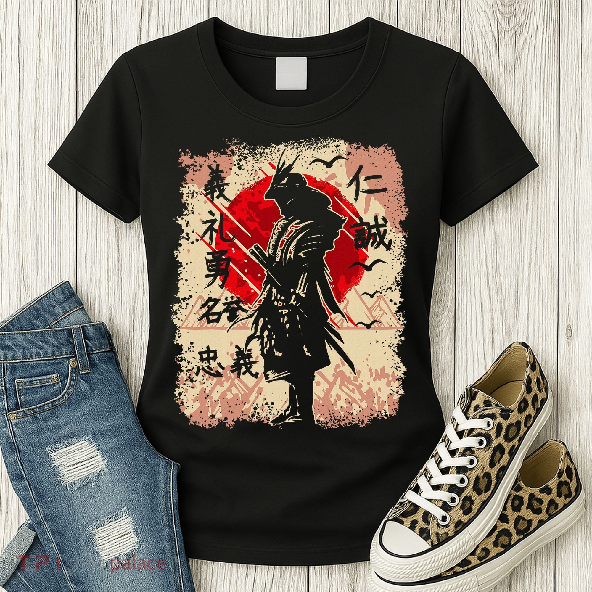 Samurai Japanese Warrior & Bushido Code Swordsman Women's T-Shirt