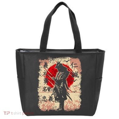 Samurai Japanese Warrior & Bushido Code Swordsman Tote Bag