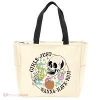 Skeleton Just Wanna Have Rum Summer Beach Party Tote Bag thumb 0