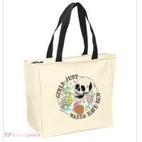 Skeleton Just Wanna Have Rum Summer Beach Party Tote Bag thumb 2