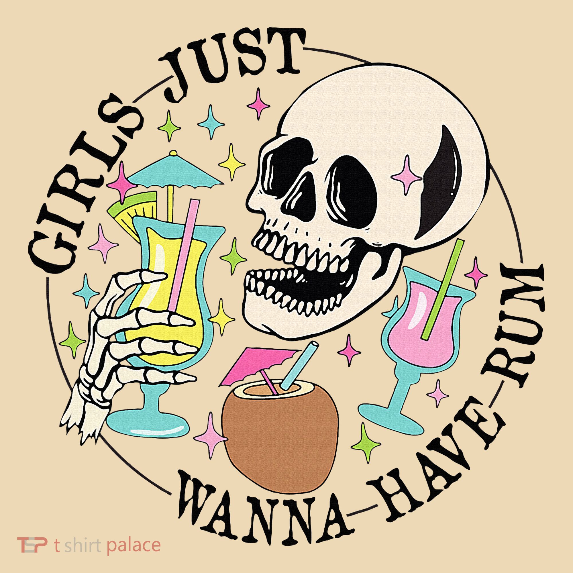 Skeleton Just Wanna Have Rum Summer Beach Party Tote Bag