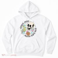 Skeleton Just Wanna Have Rum Summer Beach Party Hoodie thumb 0