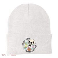 Skeleton Just Wanna Have Rum Summer Beach Party Beanie thumb 0