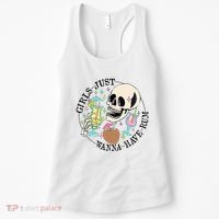 Skeleton Just Wanna Have Rum Summer Beach Party Women's Tank Top thumb 0