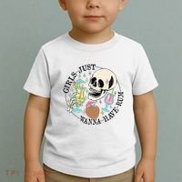 Skeleton Just Wanna Have Rum Summer Beach Party Toddler T-Shirt thumb 2