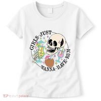 Skeleton Just Wanna Have Rum Summer Beach Party Women's T-Shirt thumb 0