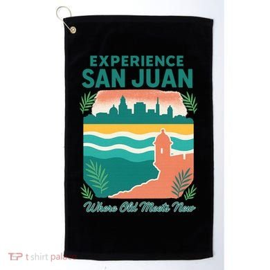 San Juan Where Old Meets New Golf Towel