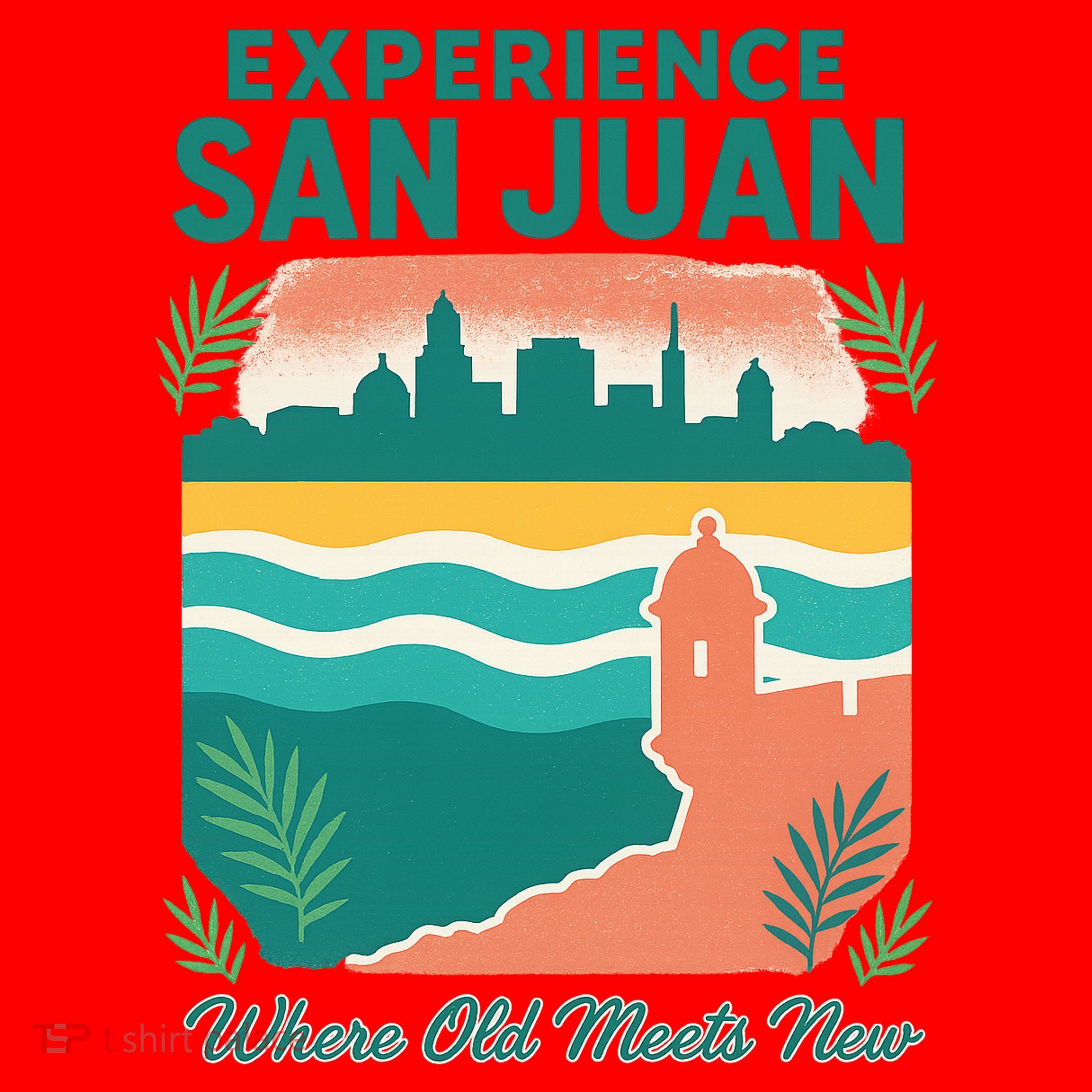 San Juan Where Old Meets New Santa Hat