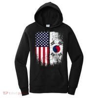 South Korean American Flag Korea Usa America Gift Women's Hoodie thumb 0
