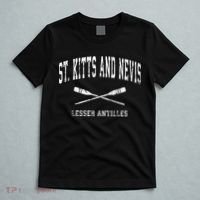 St. Kitts And Nevis Vintage Nautical Paddles Sports Oars T-Shirt thumb 5