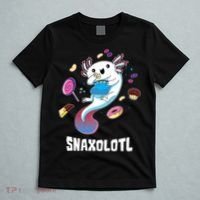 Snaxolotl Kawaii Axolotl Funny Food Lover Amphibian Pet  T-Shirt thumb 5