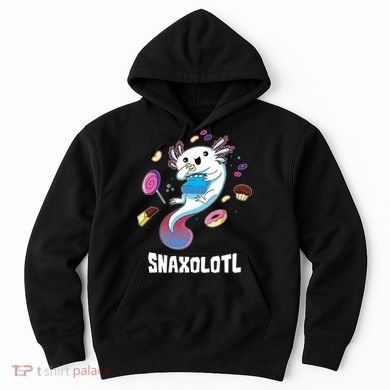 Snaxolotl Kawaii Axolotl Eats Candy Snacks Amphibian Hoodie