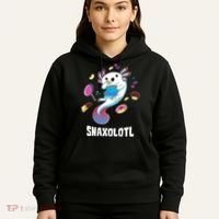 Snaxolotl Kawaii Axolotl Eats Candy Snacks Amphibian Hoodie thumb 5