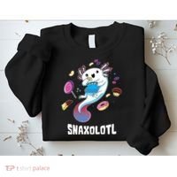 Snaxolotl Kawaii Axolotl Eats Candy Snacks Amphibian Sweatshirt thumb 2