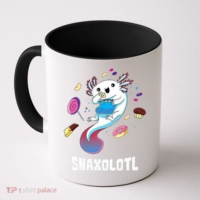 Snaxolotl Kawaii Axolotl Eats Candy Snacks Amphibian Coffee Mug