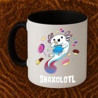 Snaxolotl Kawaii Axolotl Eats Candy Snacks Amphibian Coffee Mug thumb 2