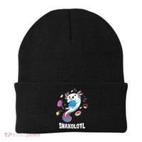Snaxolotl Kawaii Axolotl Eats Candy Snacks Amphibian Beanie thumb 0