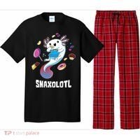 Snaxolotl Kawaii Axolotl Eats Candy Snacks Amphibian Pajama Set thumb 0