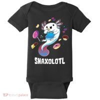 Snaxolotl Kawaii Axolotl Eats Candy Snacks Amphibian Baby Bodysuit thumb 0