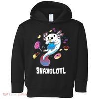 Snaxolotl Kawaii Axolotl Eats Candy Snacks Amphibian Toddler Hoodie thumb 0