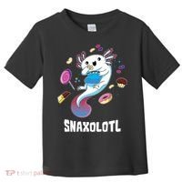 Snaxolotl Kawaii Axolotl Eats Candy Snacks Amphibian Toddler T-Shirt thumb 0
